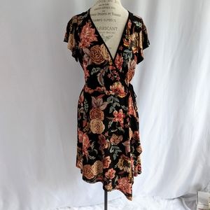Xhilaration Floral Faux Wrap Dress